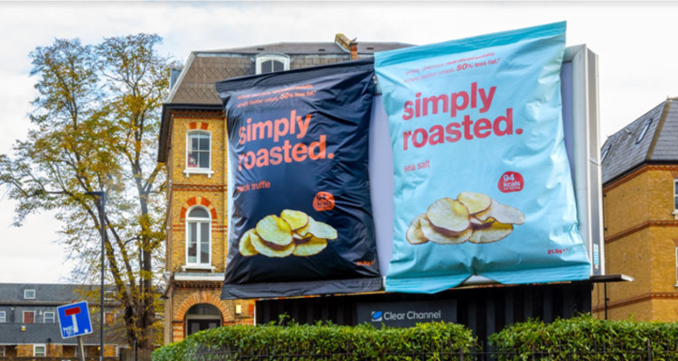 First OOH campaign for simply roasted crisps